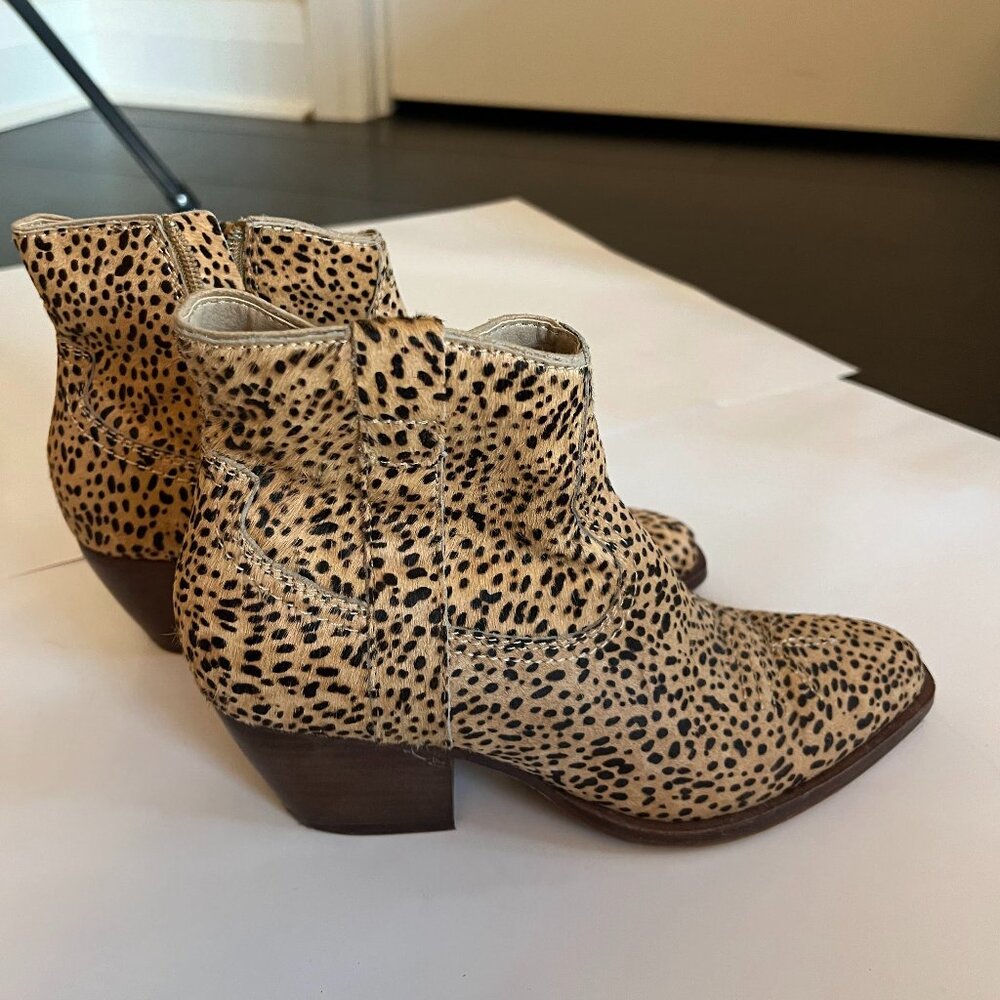 Dolce Vita | Leopard Print Booties | Color: Black/Tan | Size: 6